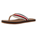 Tommy Hilfiger  LEATHER BEACH SANDAL  Sandále Hnedá