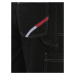 Tommy Jeans Rifľové kapsáče  červená / čierny denim / biela