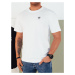 Pánske tričko s potlačou bielej farby Dstreet RX5442