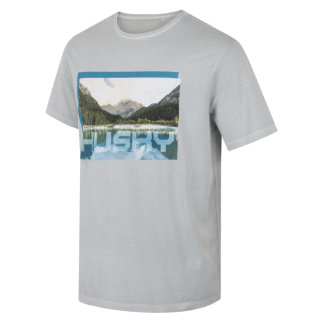 Husky Tee Lake Mlight grey, Pánske bavlnené tričko
