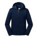 Navy blue children's sweatshirt with hood and zipper Authentic Russell