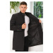 PLT8367 DEWBERRY MEN'S COAT-STRAIGHT LIGHT ANTHRACITE