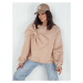 Women's oversize sweatshirt BOWLOOP beige Dstreet