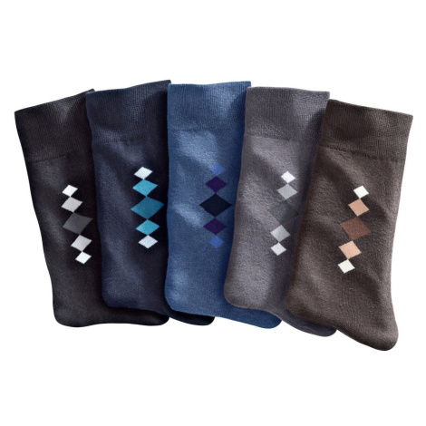 Ponožky s farebným motívom, súprava 5 párov Blancheporte