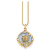 Thomas Sabo PE960-471-1 Gold-plated pendant with light blue enamel