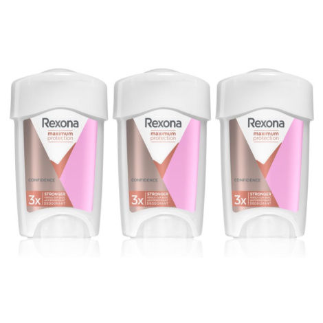 Rexona Maximum Protection Confidence krémový antiperspirant redukujúci potenie výhodné balenie