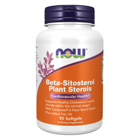 NOW® Foods NOW Beta-Sitosterol Plant Sterols (optimalizáca cholesterolu), 90 softgélových kapsúl
