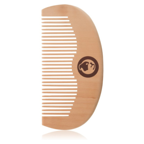 Bulldog Original Beard Comb drevený hrebeň na fúzy Peach Wood 10,4 cm