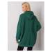 Tmavozelená oversize mikina RV-BL-7095.30P-dark green