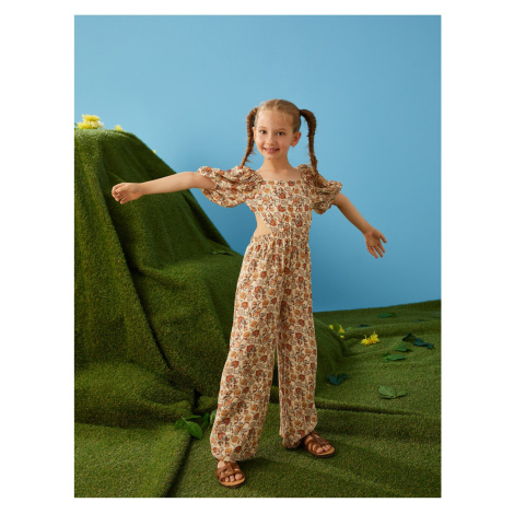 Koton Jumpsuit - Ecru - Regular fit