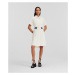 Šaty Karl Lagerfeld Pique Polo Dress Off White