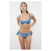 Trendyol Blue Tie-Up Brazilian Bikini Bottom