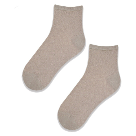 Členkové dámske ponožky Noviti ST041 - viskóza Béžová