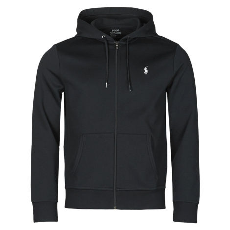 Polo Ralph Lauren  SWEATSHIRT A CAPUCHE ZIPPE EN JOGGING DOUBLE KNIT TECH LOGO PONY  Mikiny Čier