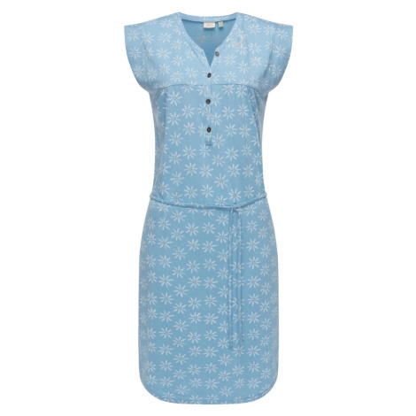 Ragwear Košeľové šaty 'Zofka'  svetlomodrá / zlatá žltá / svetlosivá