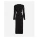 Šaty Karl Lagerfeld Lslv Lurex Jersey Dress Čierna