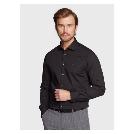 Tommy Hilfiger Košeľa MW0MW25040 Čierna Slim Fit