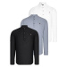 TRIPLE SET G783 DEWBERRY JUDGE COLLAR SHIRT-BLACK-WHITE-GREY