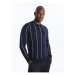 LC Waikiki Crew Neck Long Sleeve Striped Men's Knitwear Sweater