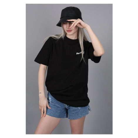 Madmext Black Women's Printed Over Fit T-Shirt