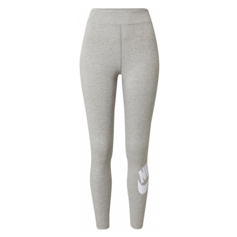 Nike Sportswear Legíny 'Essential'  sivá melírovaná / biela