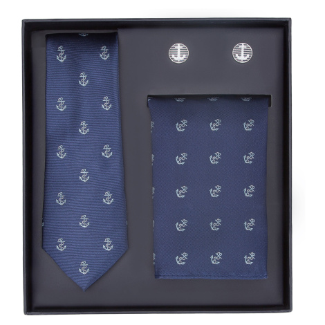 Hodvábny set: kravata, šatka, manžetové gombíky Wittchen