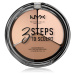 NYX Professional Makeup 3 Steps To Sculpt kontúrovacia paletka na tvár odtieň 02 Light