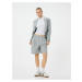 Koton Bermuda Shorts Normal Waist Pocket Pleated