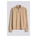 MIKINA GANT D1. SACKER RIB HALF ZIP KHAKI MEL