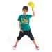 mshb&g Yellow Digger Boys T-shirt Capri Shorts Set