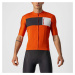 CASTELLI Cyklistický dres s krátkym rukávom - PROLOGO VII - čierna/ivory/oranžová/béžová