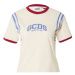 GCDS Tričko  kráľovská modrá / karmínovo červená / biela ako vlna