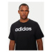 Adidas Tričko Essentials Single Jersey Linear Embroidered Logo T-Shirt IC9274 Čierna Regular Fit