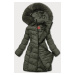 Zimná bunda v khaki farbe s kapucňou (TY045-29)
