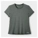 Priedušné dámske bežecké tričko Soft zeleno-sivé