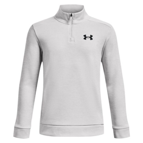 Under Armour ARMOUR FLEECE 1/4 ZIP Chlapčenská mikina, sivá, veľkosť