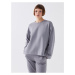 LC Waikiki Crew Neck Plain Long Sleeve Oversize Women's Sweatshirt