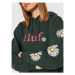 HUF Mikina In Bloom WPF0007 Zelená Relaxed Fit