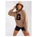 Dark Beige Women's Oversize Sweatshirt by Severine