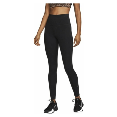 Nike Dri-Fit One Womens High-Rise Leggings Black/White Fitness nohavice