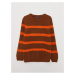 LC Waikiki Crew Neck Striped Long Sleeve Boy's Knitwear Sweater