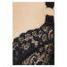 Podprsenka Stella McCartney Lingerie čierna farba, čipkovaný, jednofarebný