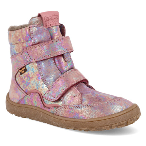 Zima 2023 Barefoot zimná obuv s membránou Froddo - BF Tex Winter Pink Shine ružová