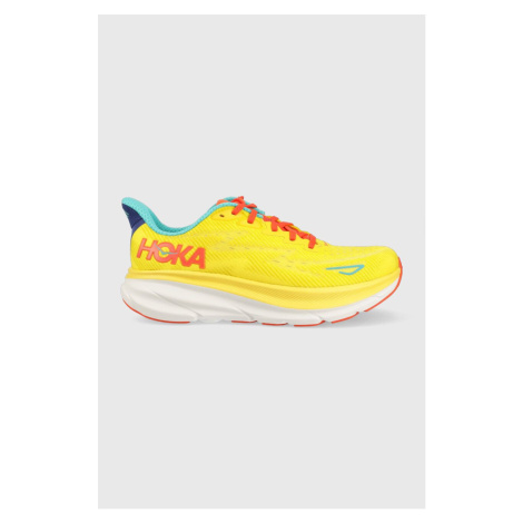 Bežecké topánky Hoka Clifton 9 žltá farba, 1127895