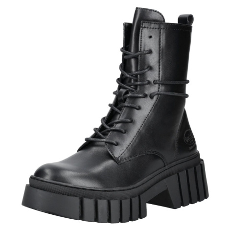 Dockers by Gerli Šnurovacie členkové čižmy  čierna