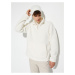 Koton Plush Sweatshirt Half Zipper High Neck Pocket