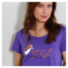 Krátka nočná košeľa s potlačou "Yoga"