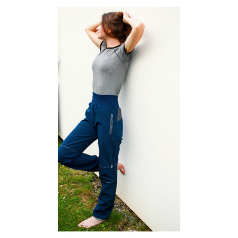 Women's functional bamboo T-shirt - gray highlights