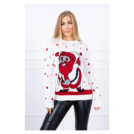 Sweater with Santa Claus ecru