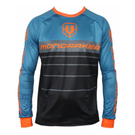 Cyklistický dres s dlhým rukávom MONDRAKER Enduro -Trail - Jerseylong - black petroleum orange